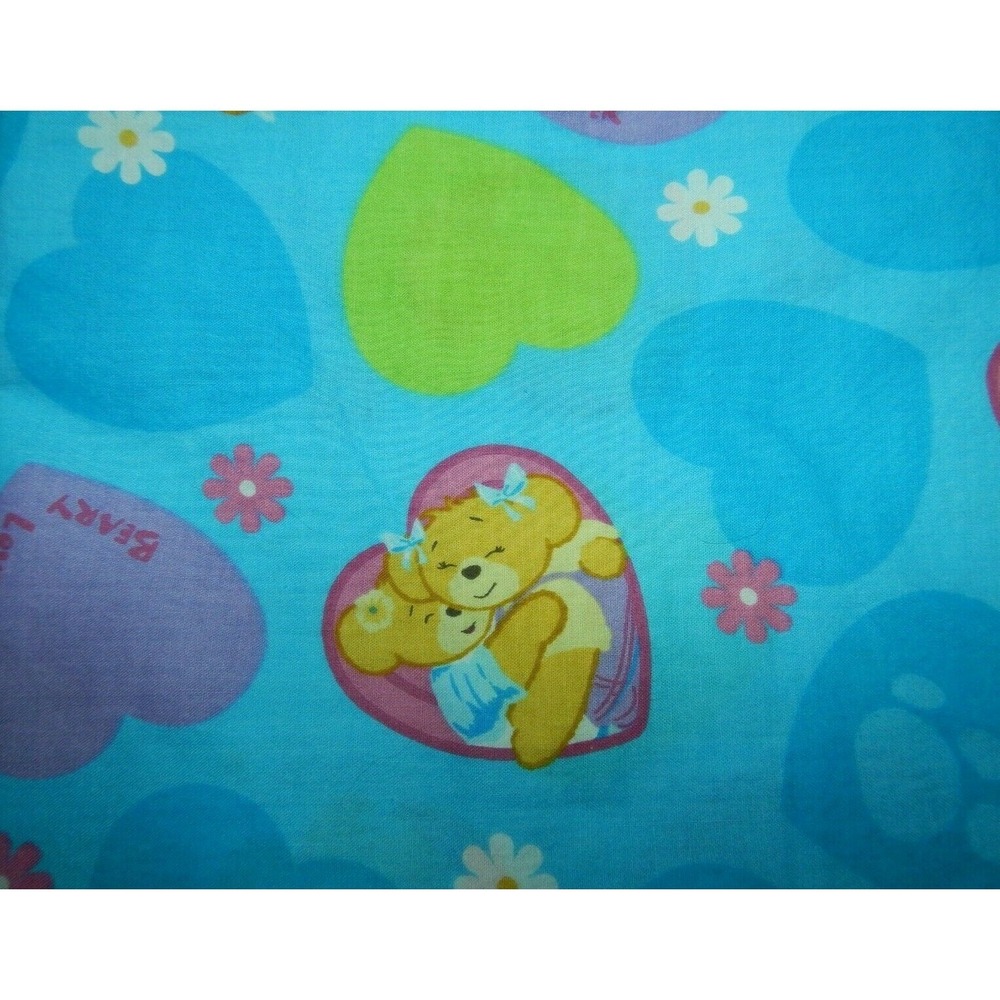 New Bear Hugs Beary Loved Cotton Fabric‎ by the Yard(1 Yd - 36" X 44" Pre-Cut)